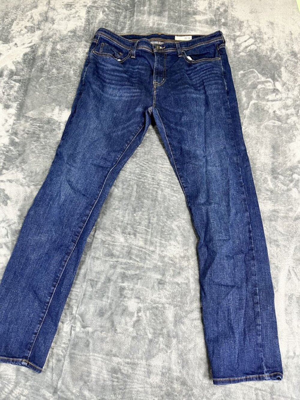 Cremeux Mens Slim Fit Jeans 35x32 Dark Wash